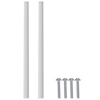 Handvat Effen 2 pcs Zilver 105.7 x 7.4 x 15.5 mm Aluminium 5