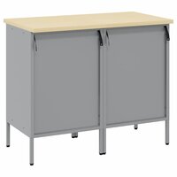 Werkkast met lade 2 pcs Rood en Grijs 100 x 55 x 85 cm 7