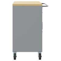 Werkbank Rood en Grijs 75 x 45 x 85 cm Engineered hout en staal 6