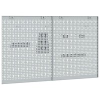 Gereedschap Wandpaneel 2 pcs Grijs 100 x 1 x 60 cm 5