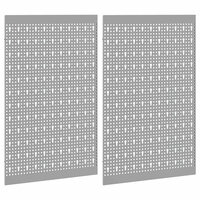 Gereedschap Wandpaneel 2 pcs Grijs 100 x 1 x 80 cm 4
