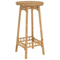 Bartafel voor buiten Rond &Oslash;55x100 cm bamboe 2