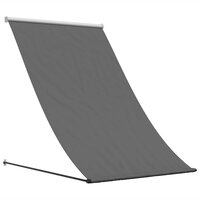 Luifel uittrekbaar 100x150 cm stof en staal antracietkleurig 2