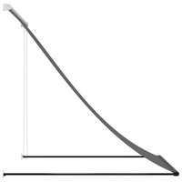Luifel uittrekbaar 100x150 cm stof en staal antracietkleurig 4