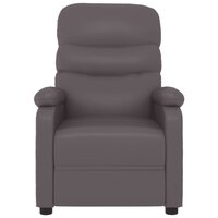 Massagestoel kunstleer grijs 4
