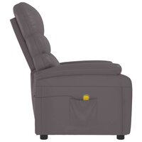 Massagestoel kunstleer grijs 5