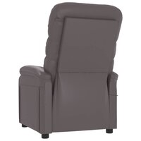 Massagestoel kunstleer grijs 6
