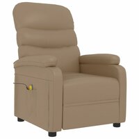Massagestoel kunstleer cappuccinokleurig 3