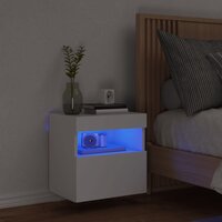 Tv-wandmeubel met LED-verlichting 40x30x40 cm wit 4