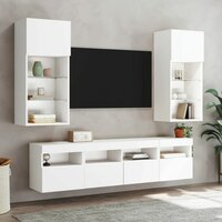Tv-wandmeubel met LED-verlichting 40x30x40 cm wit 6