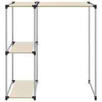 Opbergrek voor boven wasmachine 87x55x90,5cm ijzer cr&egrave;mekleurig 3