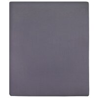 Hoeslaken jersey 140x200 cm katoen antracietkleurig 2