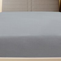Hoeslakens 2 st jersey 160x200 cm katoen grijs 3