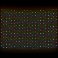 Kerstnetverlichting 544 LED&amp;apos;s binnen/buiten 4x4 m meerkleurig 4