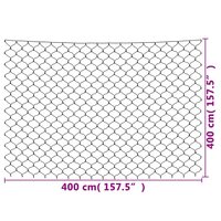 Kerstnetverlichting 544 LED&amp;apos;s binnen/buiten 4x4 m meerkleurig 9