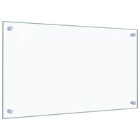 Spatschermen keuken 2 st 70x40 cm gehard glas transparant 5