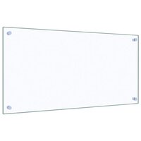 Spatschermen keuken 2 st 80x40 cm gehard glas transparant 5