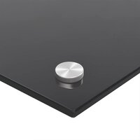 Spatschermen keuken 2 st 80x40 cm gehard glas zwart 9