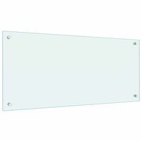 Keuken Spatscherm 2 pcs Wit 90 x 40 cm gehard glas 3