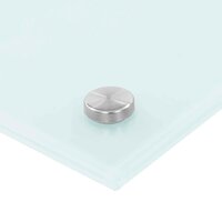 Keuken Spatscherm 2 pcs Wit 90 x 40 cm gehard glas 6