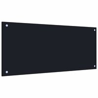 Keuken Spatscherm 2 pcs Zwart 90 x 40 cm gehard glas 3