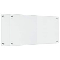 Keuken Achterwand 2 pcs Doorzichtig 80 x 40 cm gehard glas 2