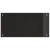Keuken Achterwand 2 pcs Zwart 80 x 40 cm gehard glas 4