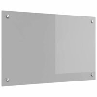 Keuken Spatscherm Lichtgrijs 80 x 50 cm gehard glas 2