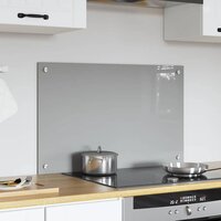 Keuken Spatscherm Lichtgrijs 80 x 50 cm gehard glas 3