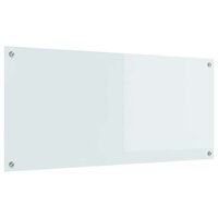 Keuken Spatscherm Wit 110 x 50 cm gehard glas 2