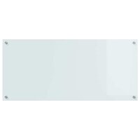 Keuken Spatscherm Wit 110 x 50 cm gehard glas 4