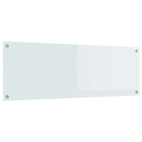 Keuken Spatscherm Wit 120 x 40 cm gehard glas 2