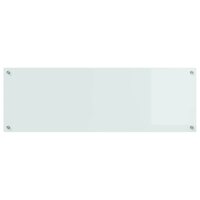 Keuken Spatscherm Wit 120 x 40 cm gehard glas 4