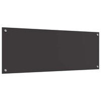 Keuken Spatscherm Donkergrijs 110 x 40 cm gehard glas 4