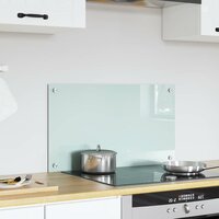 Keuken Achterwand Wit 70 x 40 cm gehard glas 3