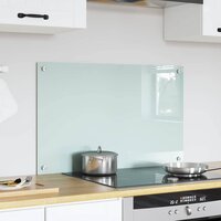 Keuken Achterwand Wit 80 x 50 cm gehard glas 3