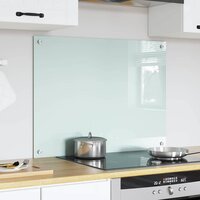 Keuken Achterwand Wit 80 x 60 cm gehard glas 3
