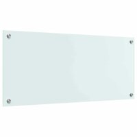 Keuken Achterwand Wit 90 x 40 cm gehard glas 6