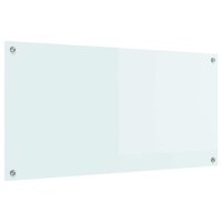 Keuken Achterwand Wit 100 x 50 cm gehard glas 2