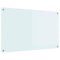 Keuken Achterwand Wit 100 x 60 cm gehard glas 2
