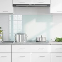Keuken Achterwand Wit 100 x 60 cm gehard glas 3