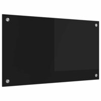 Keuken Achterwand Zwart 70 x 40 cm gehard glas 2