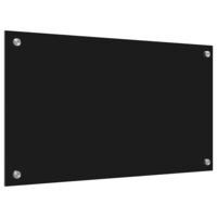 Keuken Achterwand Zwart 70 x 40 cm gehard glas 6