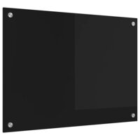 Keuken Achterwand Zwart 70 x 50 cm gehard glas 2