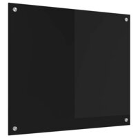 Keuken Achterwand Zwart 70 x 60 cm gehard glas 2
