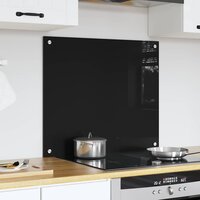 Keuken Achterwand Zwart 70 x 60 cm gehard glas 3