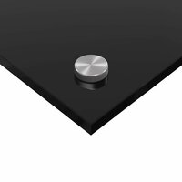 Keuken Achterwand Zwart 80 x 50 cm gehard glas 8