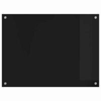 Keuken Achterwand Zwart 80 x 60 cm gehard glas 4