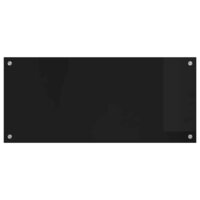 Keuken Achterwand Zwart 90 x 40 cm gehard glas 4
