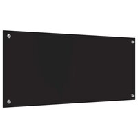Keuken Achterwand Zwart 90 x 40 cm gehard glas 6